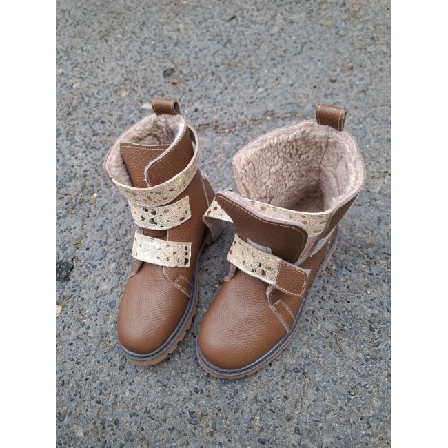 Ghete fete din piele naturala model GRETA