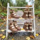 Ghete fete din piele naturala model GRETA