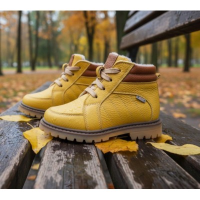 Bocancei copii din piele naturala model HUNTER 1