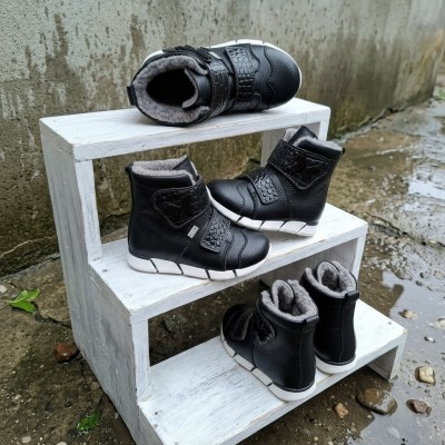 Cizme copii din piele naturala model JUNI 3