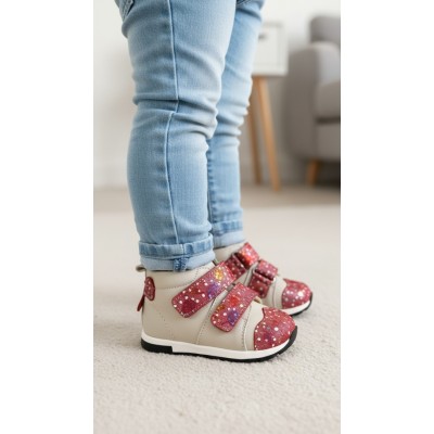 Natural leather BAREFOOT  ankle boots model AVA 21
