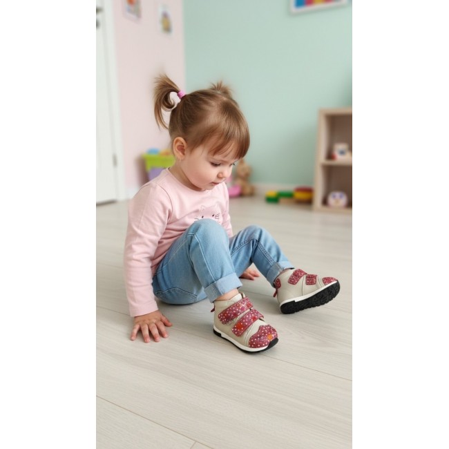 Natural leather BAREFOOT  ankle boots model AVA