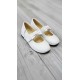 Natural leather ballet flats model SERENITY