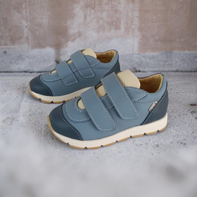 Natural leather unisex sneakers model NASSER