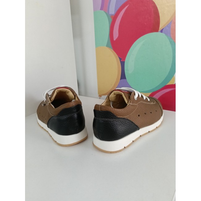 Natural leather boys sneakers model JACOB
