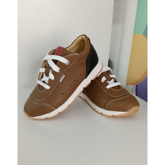 Natural leather boys sneakers model JACOB