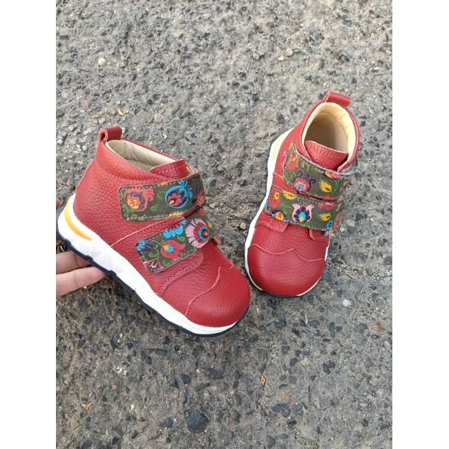 Ghete fete BAREFOOT din piele naturala model AVA