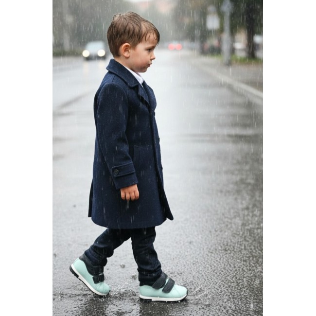 Ghete baieti BAREFOOT din piele naturala model ALBERT