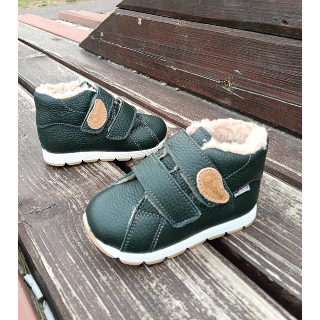 Ghete baieti BAREFOOT din piele naturala model ZIAN