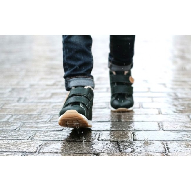 Ghete baieti BAREFOOT din piele naturala model ZIAN