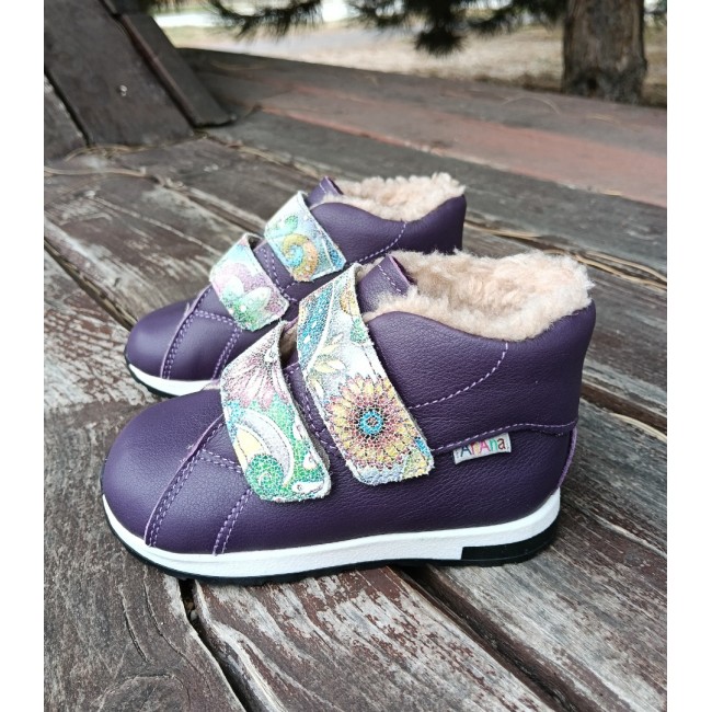 Ghete fete BAREFOOT din piele naturala model EDNA