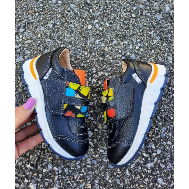 Natural leather kids shoes model SCOTT