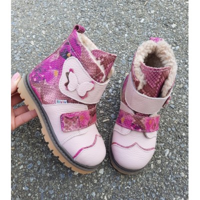 Natural leather kids boots model MADELEINE