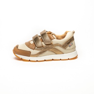Natural leather girl sneakers model BASIA Natural leather girl sneakers model BASIA