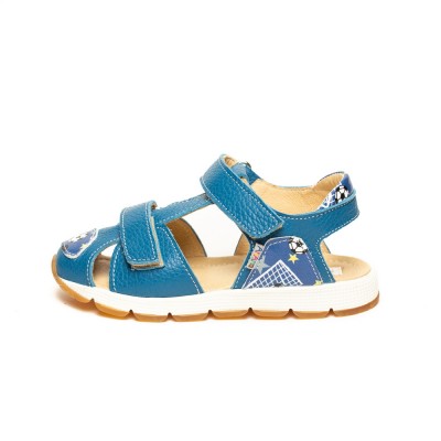 Natural leather boys sandals model WIRAT