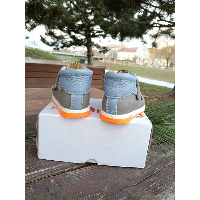 Ghete baieti BAREFOOT din piele naturala model ALBERT