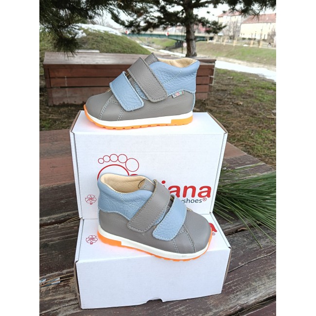 Ghete baieti BAREFOOT din piele naturala model ALBERT