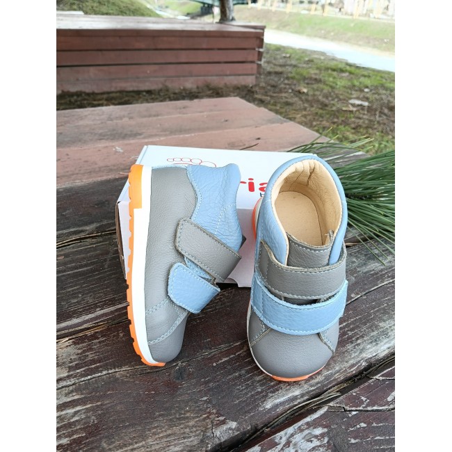 Ghete baieti BAREFOOT din piele naturala model ALBERT