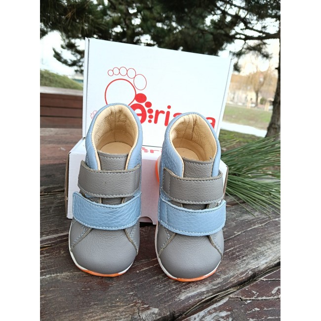 Ghete baieti BAREFOOT din piele naturala model ALBERT