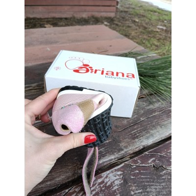 Ghete fete BAREFOOT din piele naturala model AVA