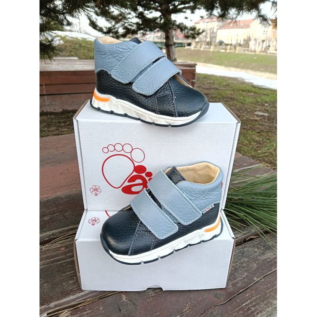 Ghete baieti BAREFOOT din piele naturala model LUIS