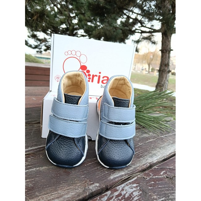 Ghete baieti BAREFOOT din piele naturala model LUIS