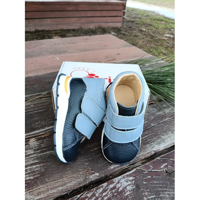 Ghete baieti BAREFOOT din piele naturala model LUIS