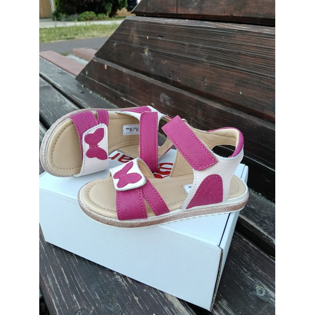 Sandale fete din piele naturala model MORGANA