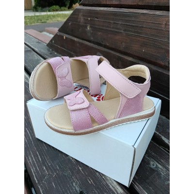 Sandale pentru fete din piele naturala model PINK SOUL