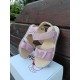 Sandale pentru fete din piele naturala model PINK SOUL