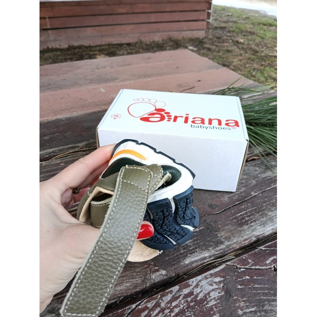 Ghete baieti BAREFOOT din piele naturala model RAUL