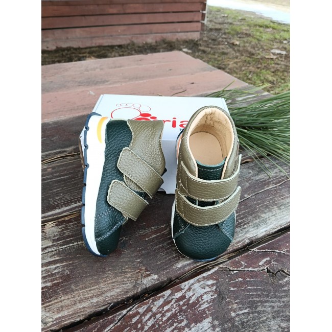 Ghete baieti BAREFOOT din piele naturala model RAUL