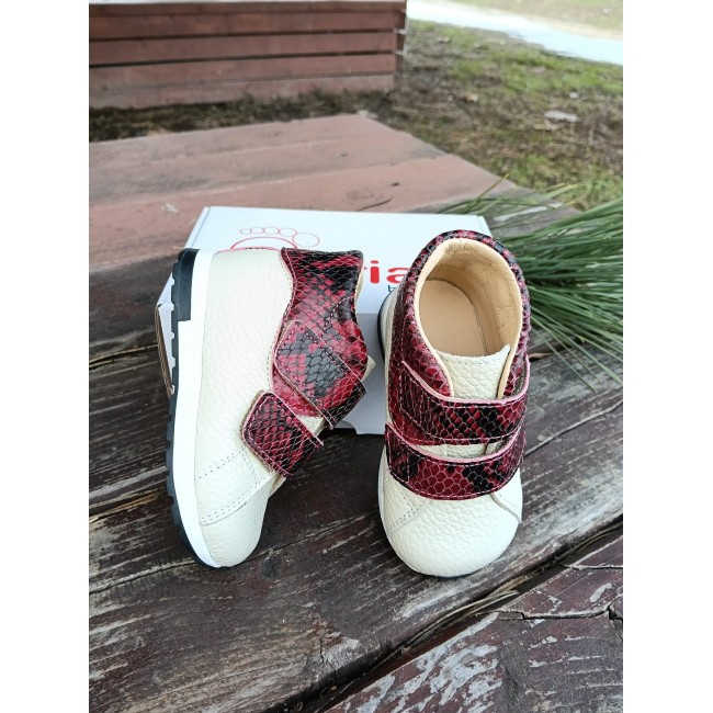 Ghete fete BAREFOOT din piele naturala model SADIE