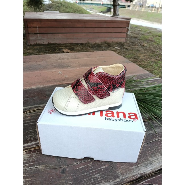 Ghete fete BAREFOOT din piele naturala model SADIE