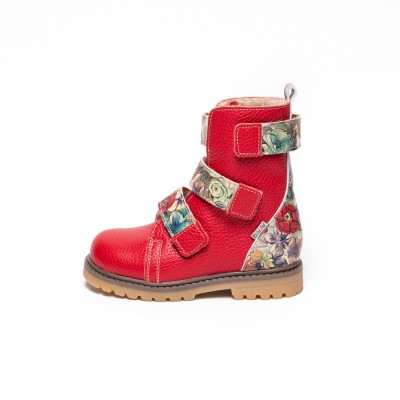 Natural leather baby girl boots model ANNA