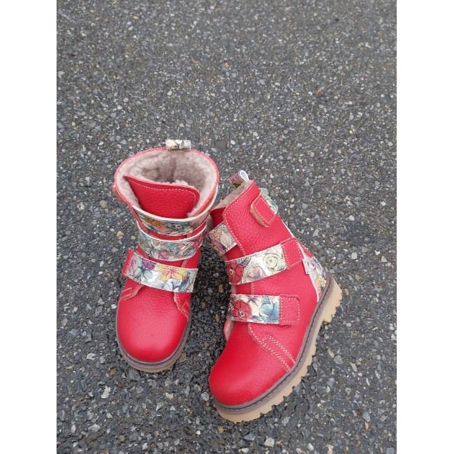 Natural leather baby girl boots model ANNA Natural leather baby girl boots model ANNA