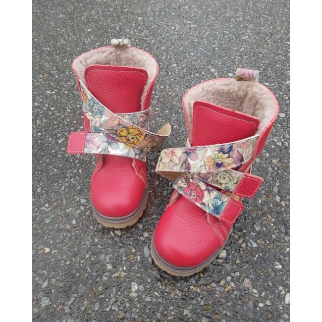 Natural leather baby girl boots model ANNA Natural leather baby girl boots model ANNA
