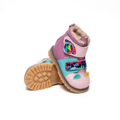 Natural leather kids boots model DITA
