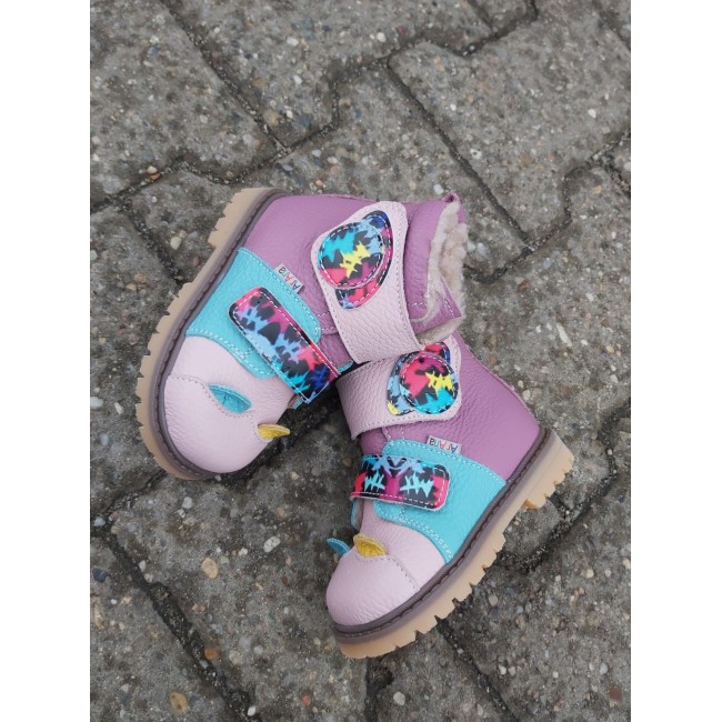 Natural leather kids boots model DITA Natural leather kids boots model DITA