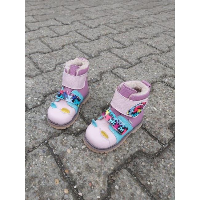 Natural leather kids boots model DITA Natural leather kids boots model DITA