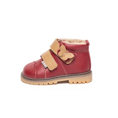 Natural leather baby girl ankle boots model EMERY