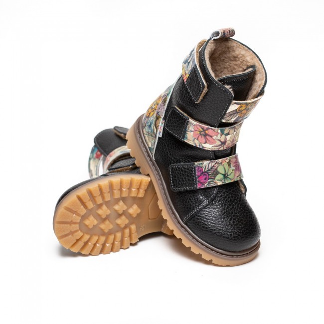 Natural leather baby girl boots model FREJA
