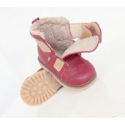 Natural leather kids boots model KIM