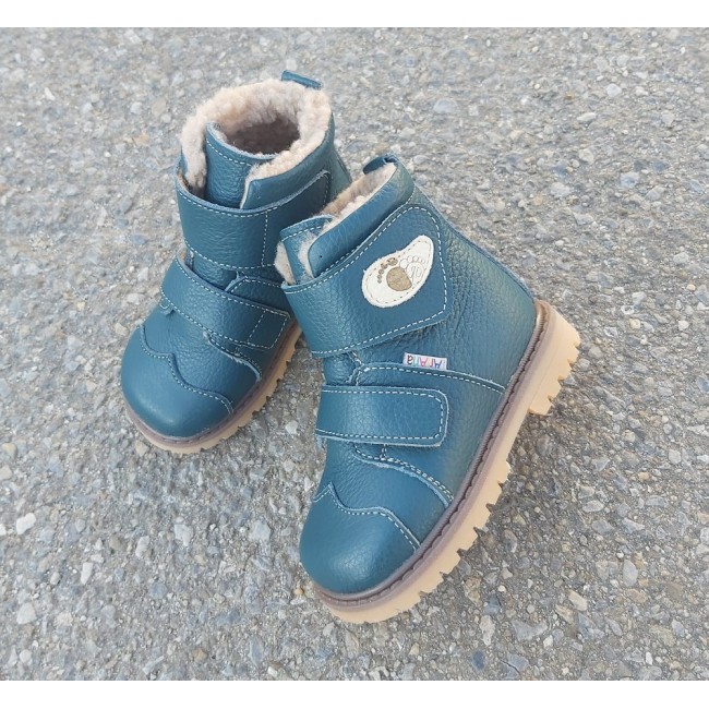 Natural leather kids boots model OLAF