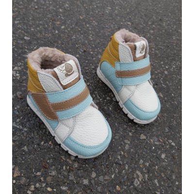 Ghete sneakers pentru copii din piele naturala model OLINA