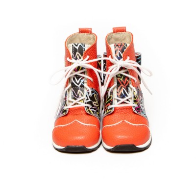 Natural leather boots model ELIZA