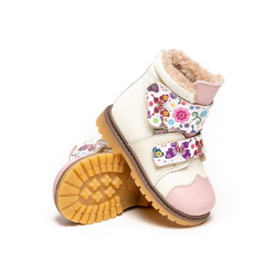 Natural leather kids boots model HANNA