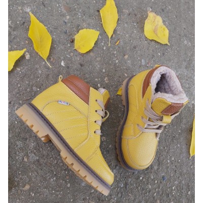 Bocancei copii din piele naturala model HUNTER