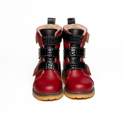 Natural leather baby girl boots model ZELINE