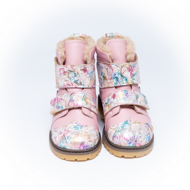 Natural leather kids boots model ELLINORE